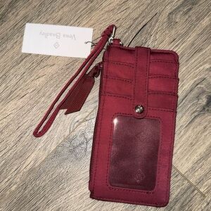 Vera Bradley Burgundy Wristlet Wallet
